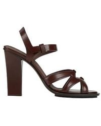 Max Mara - Minimalist Leather Sandals - Lyst