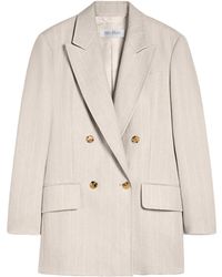 Max Mara - Gerla Double-Breasted Long-Sleeved Jacket - Lyst