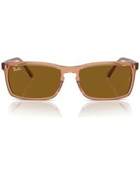 Ray-Ban - Rectangular Frame Sunglasses - Lyst