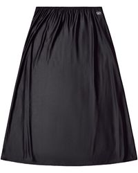 DIESEL - O-Mori Flared Midi Skirt - Lyst