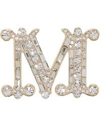 Max Mara - Monogram Brooch - Lyst