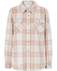 God's True Cashmere - Champagne Tartan Cashmere Shirt - Lyst
