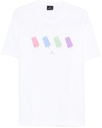 Paul Smith - Ps Graphic Print Crewneck T-Shirt - Lyst