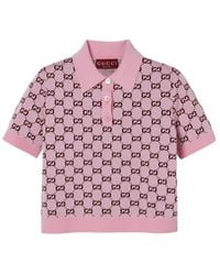Gucci - Stretch Wool Blend Polo Shirt - Lyst