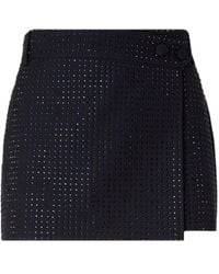 Pinko - Rhinestone-Embellished Wrap Skirt - Lyst