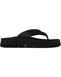 Prada - Logo Flip-Flops - Lyst