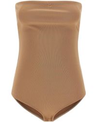 Courreges - Courrèges Bustier Lingerie Jersey Bodysuit - Lyst