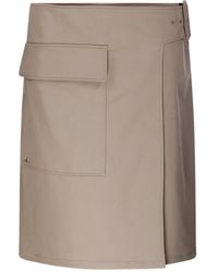 Courreges - Courrèges Logo Detailed Buckled Utility Skirt - Lyst