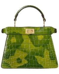 Fendi - Sunny Side Flowers Crocodile Leather Bag - Lyst