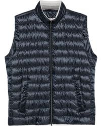 Herno - Quilted Zip-Up Vest - Lyst