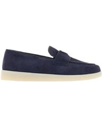 Prada - Suede Loafers - Lyst