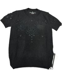 Ermanno Scervino - Round-Neck Short-Sleeved Sweater - Lyst