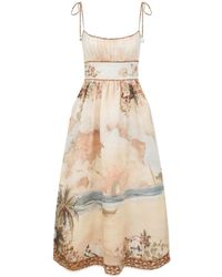 Zimmermann - Mahon Printed Midi Dress - Lyst