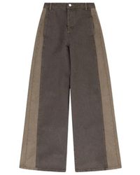 Emporio Armani - Five-Pocket Wide-Leg Jeans - Lyst