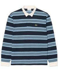 Lacoste - Relaxed Fit Striped Polo Shirt - Lyst