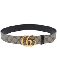 Gucci - Gg Reversible Monogram Belt - Lyst