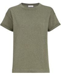 Brunello Cucinelli - Sparkling Cashmere And Silk Lightweight Knit T-Shirt - Lyst