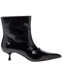 DIESEL - D-Jewels Pointed-Toe Ankle Boots - Lyst