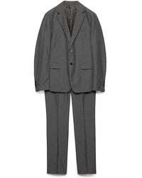 Prada - Single-Breasted Silk Suit - Lyst