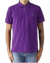 Polo Ralph Lauren - Logo Embroidered Short-Sleeved Polo Shirt - Lyst