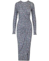 Isabel Marant - Isabel Marant Étoile Long-Sleeved Crewneck Dress - Lyst