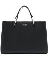 Emporio Armani - Logo Stamp Medium Tote Bag - Lyst