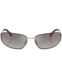 Miu Miu - Eyewear Oval-Frame Sunglasses - Lyst