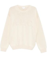 A.P.C. - Logo-Detail Crew-Neck Sweater - Lyst