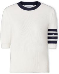 Thom Browne - Jersey Hector Intarsia 4-Bar T-Shirt - Lyst