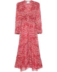 Isabel Marant - Amara Long Gathered Muslin Dress - Lyst