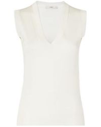 Fendi - Ivory Silk Organza Jumper - Lyst