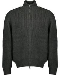 Officine Generale - Officine Générale Finley Zip Knitted Jacket - Lyst
