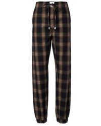 The Attico - Checked Cotton Sweatpants - Lyst