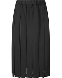 Comme des Garçons - Pleated Midi Skirt - Lyst