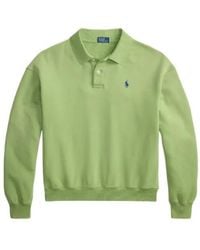 Polo Ralph Lauren - Embroidered Pony Collar Fleece Polo Shirt - Lyst