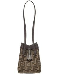 Fendi - Origami Drawstring Mini Bucket Bag - Lyst
