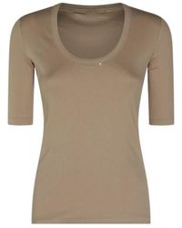 Fabiana Filippi - Scoop Neck Half Sleeve T-Shirt - Lyst