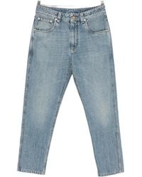 Brunello Cucinelli - Logo-Patch Jeans - Lyst