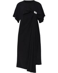 MM6 by Maison Margiela - Logo Patch Dress - Lyst