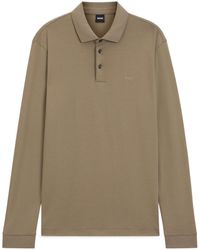 BOSS - Long-Sleeve Polo Shirt - Lyst