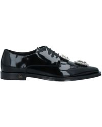 Dolce & Gabbana - Solid Color Laced Shoes - Lyst