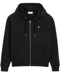 Ami Paris - Ami Adc Logo Zip-Up Hoodie - Lyst