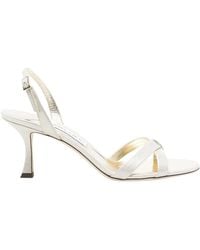 Jimmy Choo - Round-Toe High-Heeled Sandals - Lyst