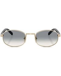 Prada - Eyewear Oval Frame Sunglasses - Lyst