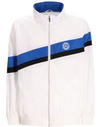 KARL LAGERFELD - Stripe-Detail Bomber Jacket - Lyst
