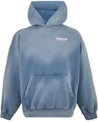 Balenciaga - Logo Political Hoodie - Lyst