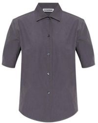 Jil Sander - Short-Sleeve Button-Up Top - Lyst