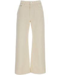 Haikure - Logo Patch Wide-Leg Jeans - Lyst