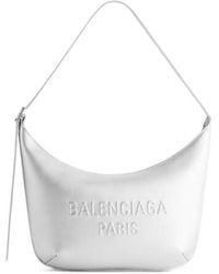 Balenciaga - Logo Detailed Zip-Up Shoulder Bag - Lyst