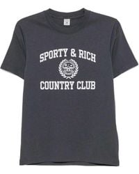 Sporty & Rich - Short Sleeve Crewneck T-Shirt - Lyst